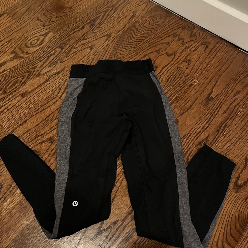 lululemon athletica Black and Gray Leggings